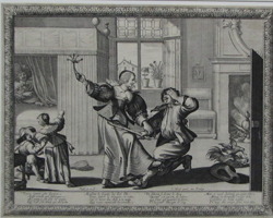 Abraham Bosse. French, 1602-1676. Le Femme battant son mari (The Husband-Beater). Etching with engraving, c. 1633. Robert S. and Naomi C. Dennison Acquisition Fund