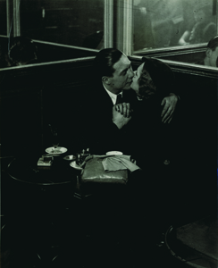Brassaï, Lovers, Bal Musette des Quatre Saisons, rue de Lappe, ca. 1932, Gelatin silver print.