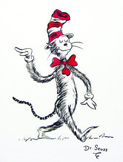 Cat in the Hat from the collection of Animazing Gallery. ™ & © Dr. Seuss Enterprises, L.P.