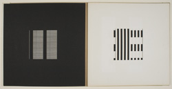 Image of artist book by Dieter Roth entitled Book A (25 Sheets), made in 1964. Gift of Arline Baum.
