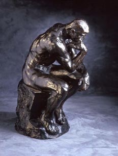 Auguste Rodin, The Thinker, modeled in 1880, reduced in 1903. Cast number and date of cast unknown. Bronze. Iris and B. Gerald Cantor Foundation; promised gift to the North Carolina Museum of Art