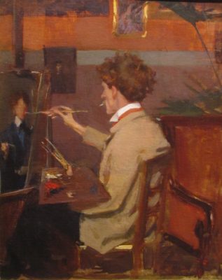 <em>Frederick MacMonnies In His Studio</em>, ca. 1898.