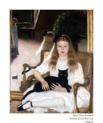 Painting by Ellen Emmet Rand titled "In the Studio". 1920. Oil on Canvas.Gift of John A., William B., and Christopher T.E. Rand, William Benton Museum of Art.