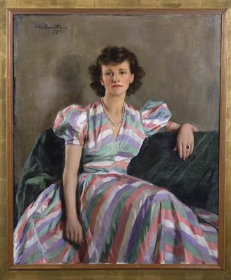 Ellen Emmet Rand, Mrs. John Potter" 1940. Oil on Canvas. Museum collection.