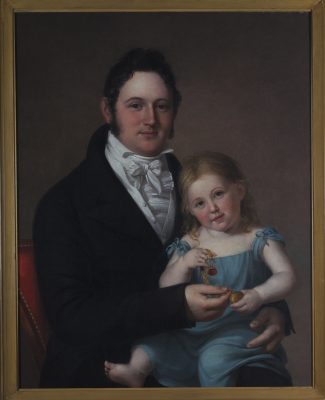 Captain Paul Ambrose Oliver and His Daughter Mary by Rembrandt Peale
