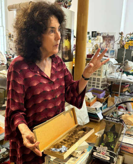 Artist Maureen McCabe in her studio